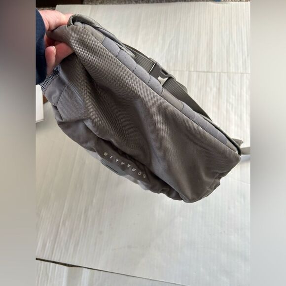 The North Face Gray Borealis Backpack with Green Accents - Picture 7 of 16